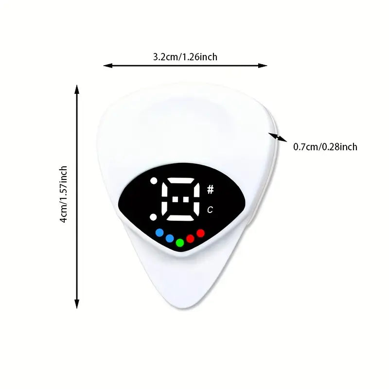 2-in-1 Guitar Pick & Tuner