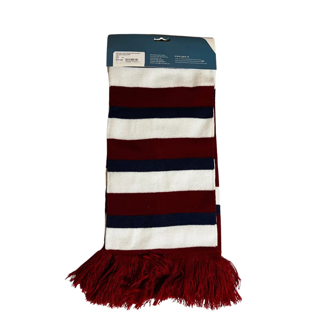 Galway GAA Official Jacquard Scarf Zhivago Gifts