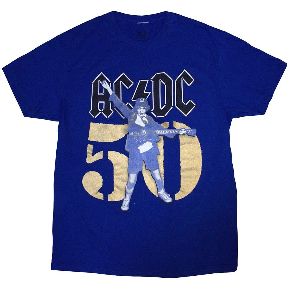 AC/DC Shirt - Gold Fifty (Blue) Shirts