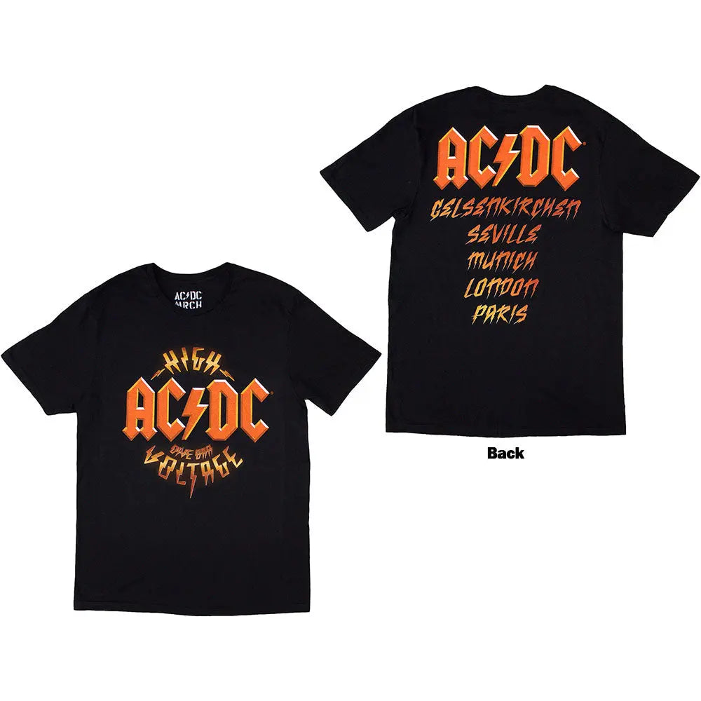AC/DC Shirt High Voltage Tour Ireland Vinyl