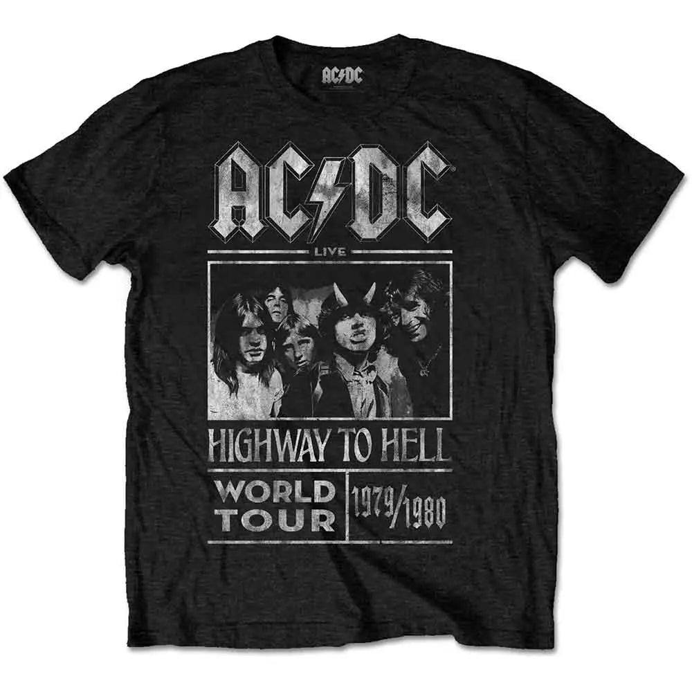 AC/DC T-Shirt: Highway to Hell World Tour 1979/1980 Ireland Vinyl