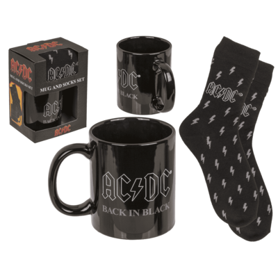 AC/DC "Back in Black" Mug and Socks