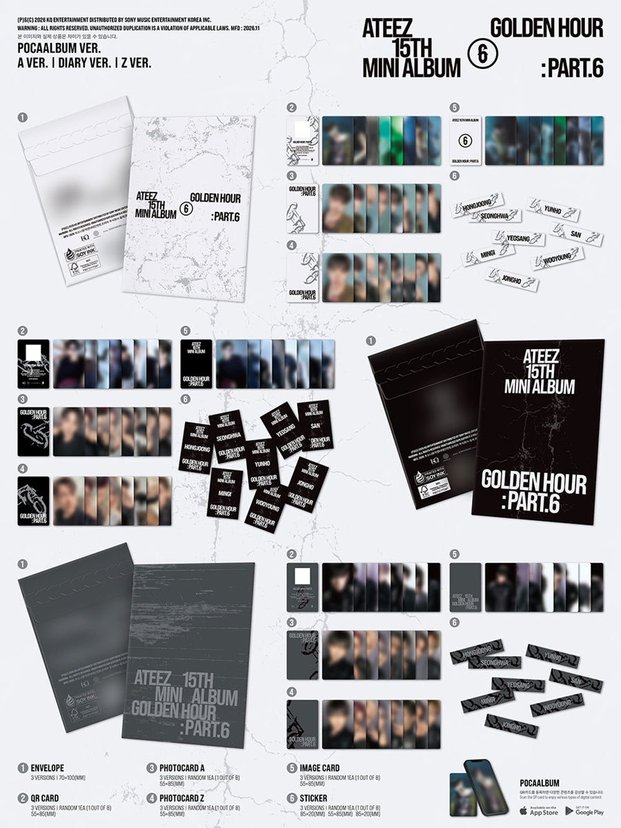 ATEEZ – GOLDEN HOUR : Part.6 (POCAALBUM / DIARY VER.)