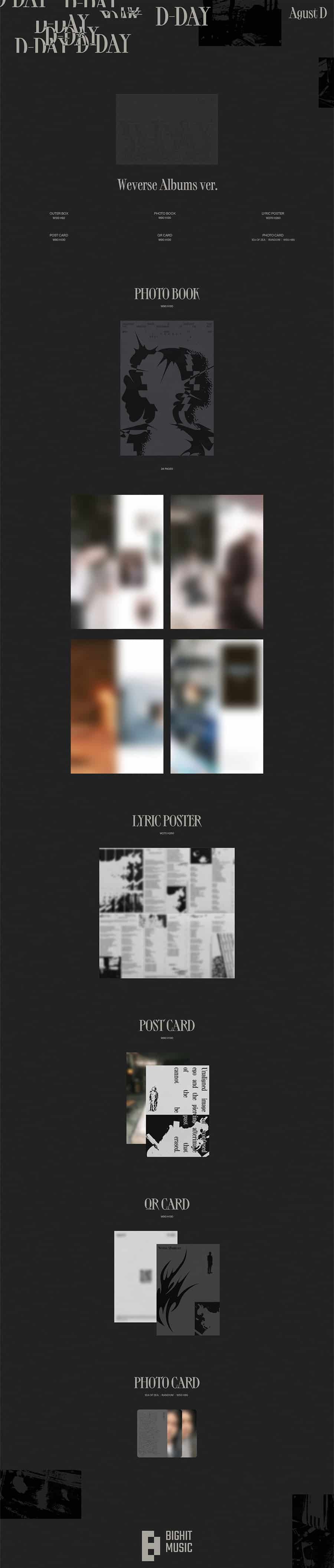 (BTS) Agust D (SUGA) – D-DAY (Weverse ver.)