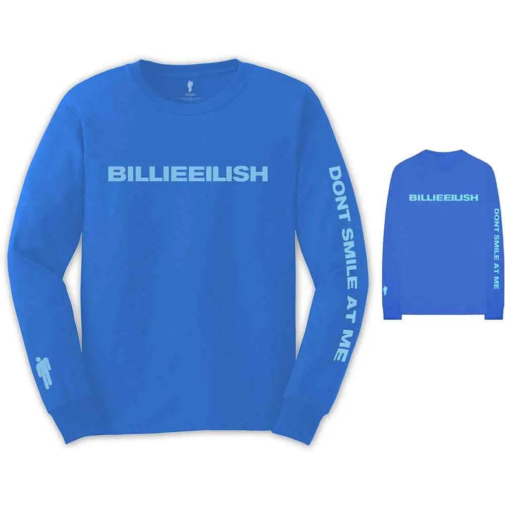 Billie Eilish Long Sleeve T-Shirt: Smile - Ireland Vinyl