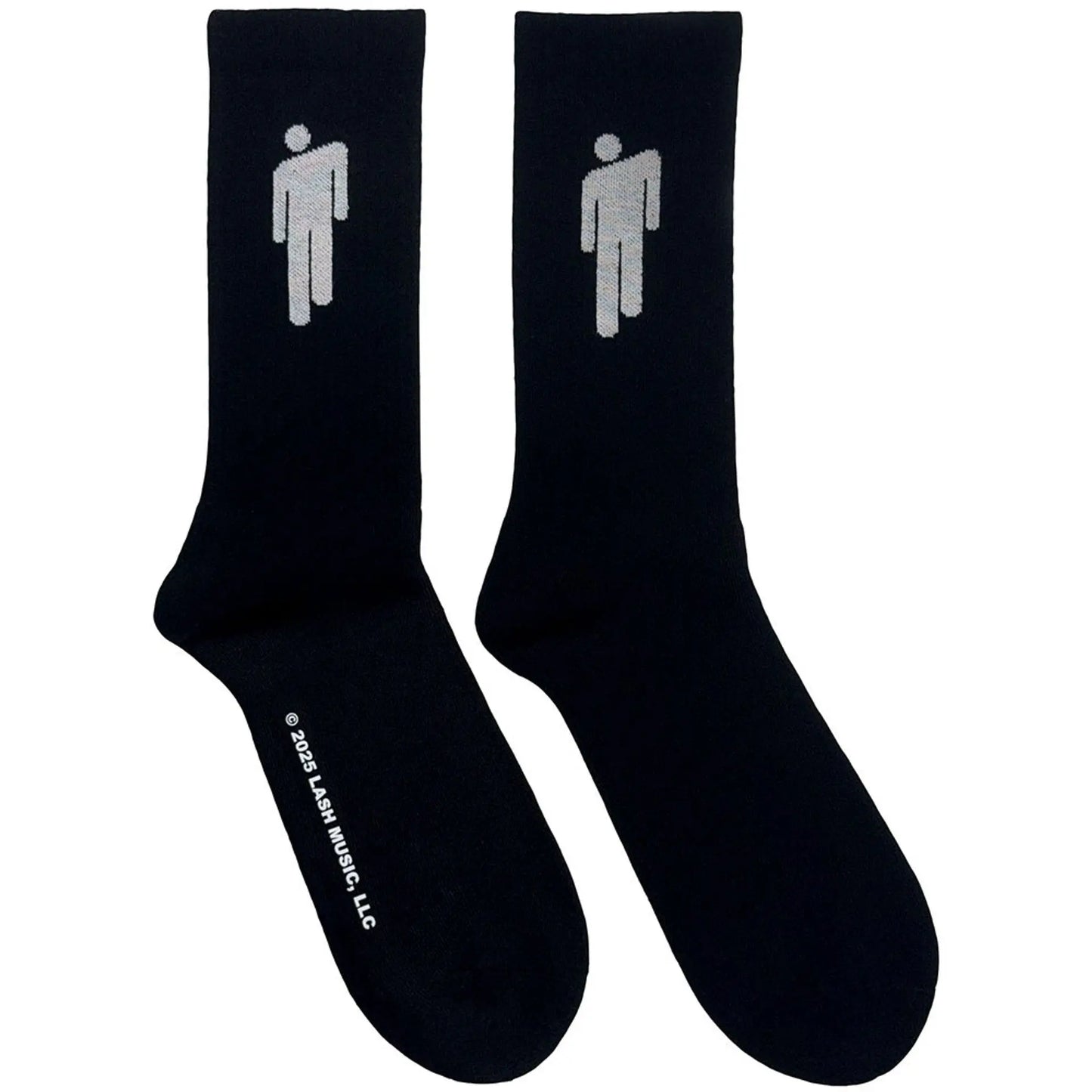 Billie Eilish Unisex Terry Socks: White Blohsh (Black) Shirts
