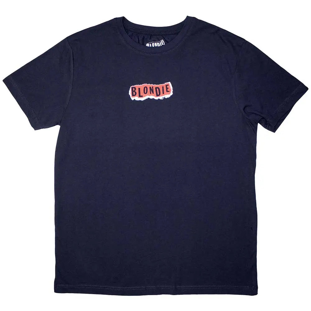 Blondie Navy T-Shirt Mini Punk Logo