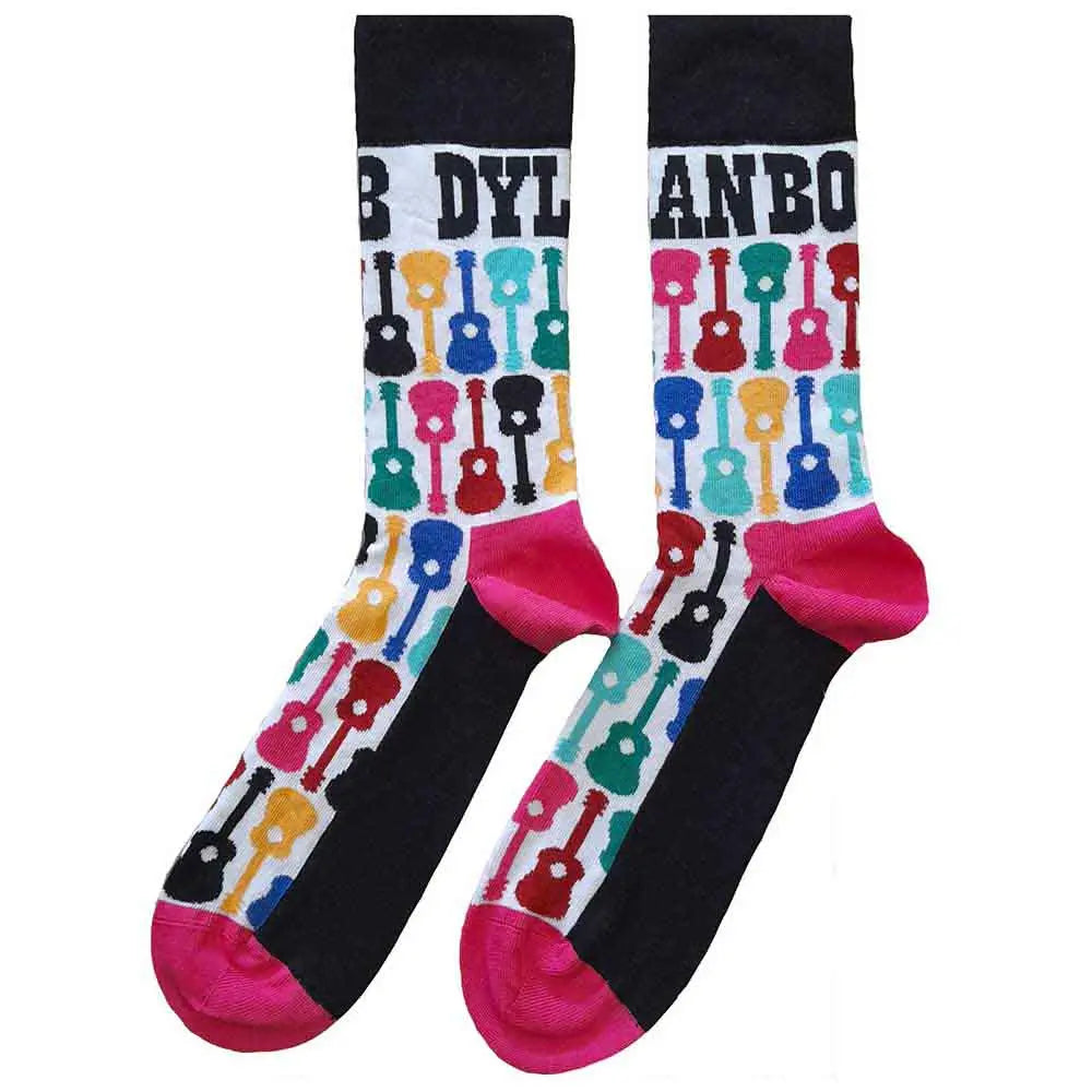 Bob Dylan Ankle Socks Guitar Pattern Ireland Vinyl