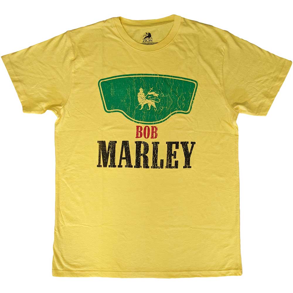 Bob Marley Yellow Shirt Vintage Green Label