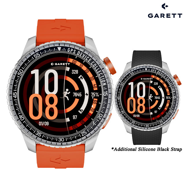 Garett COMPASS GPS Smartwatch | SILVER STEEL