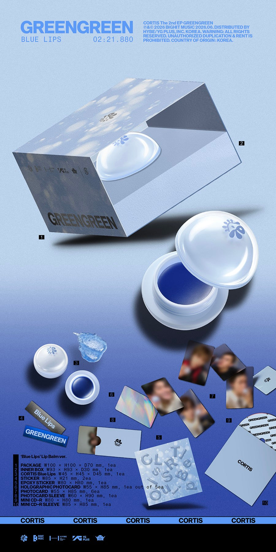 CORTIS – GREENGREEN (‘Blue Lips’ Lip Balm ver.)