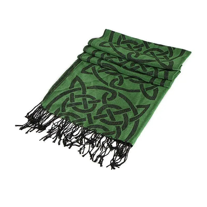 Celtic Ore Green Pashmina - Zhivago Gifts