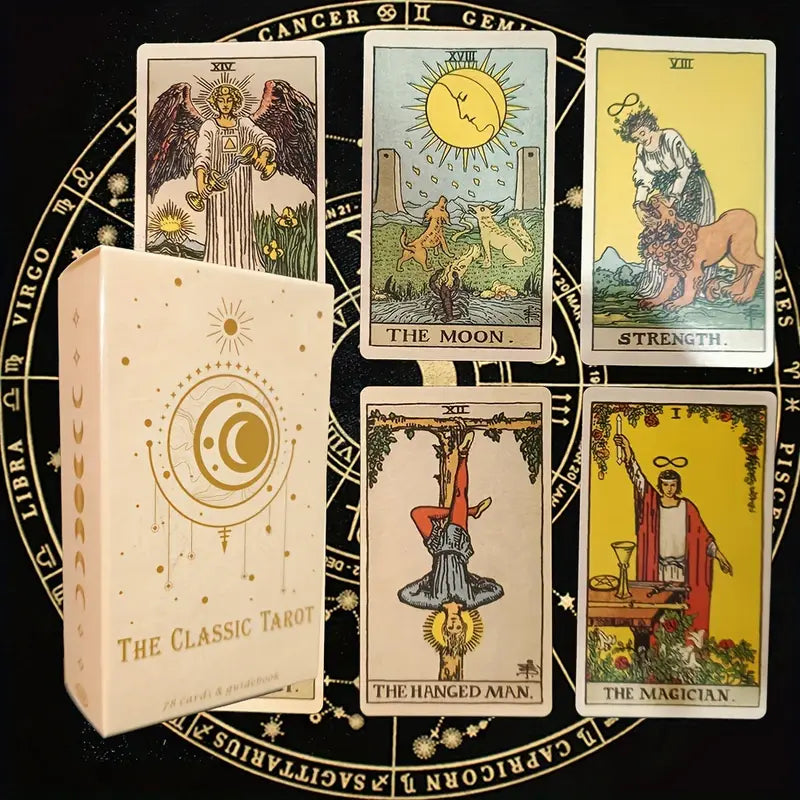 Classic Tarot Deck Card Game with Guidebook Zhivago Gifts