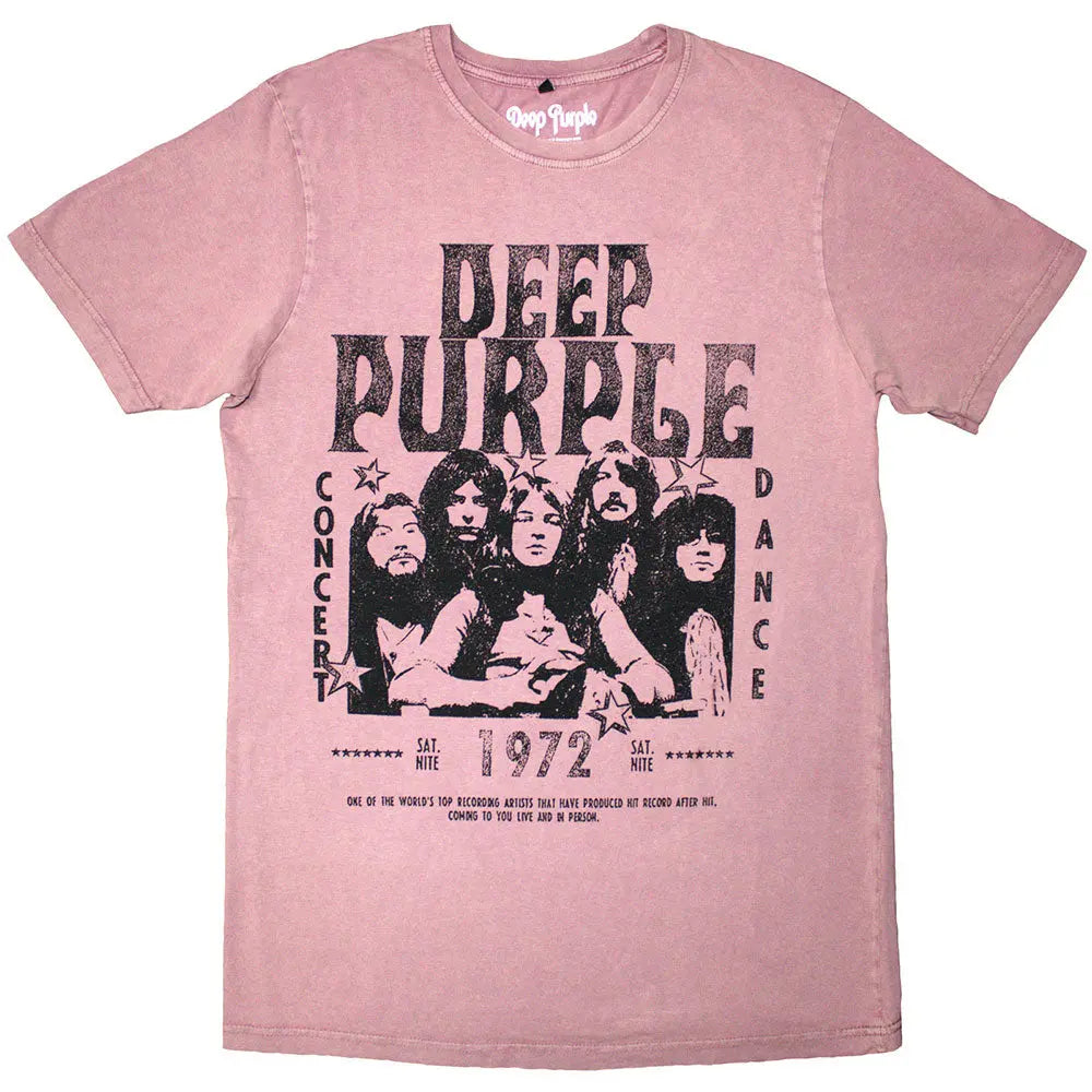 Deep Purple Stone Wash Shirt 1972 Concert - Ireland Vinyl