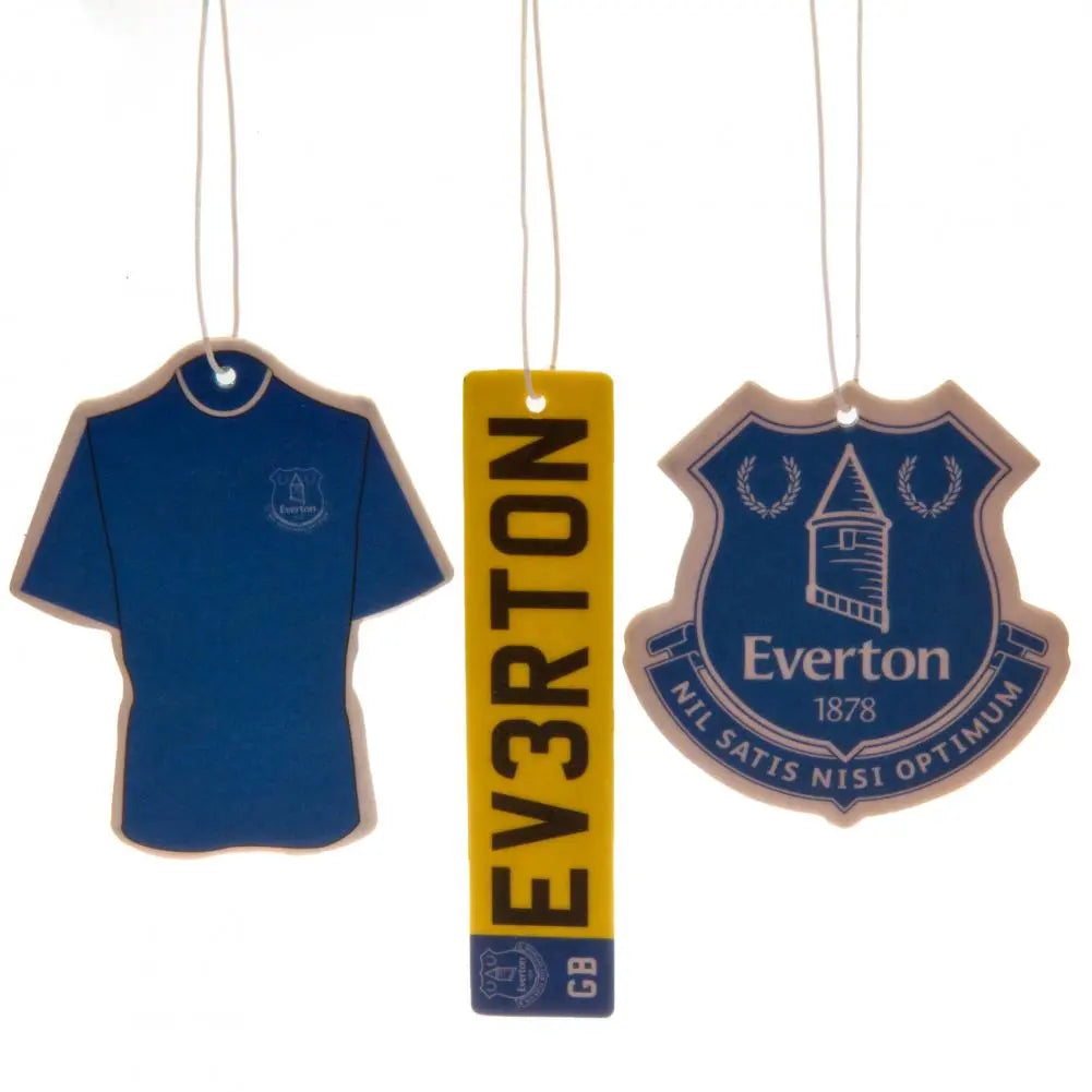 Everton FC 3pk Air Freshener Zhivago Gifts
