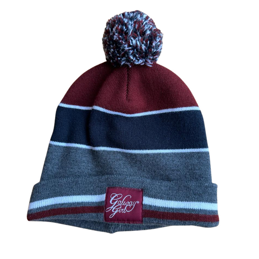 Galway Girl Striped Bobble Hat - Zhivago Gifts