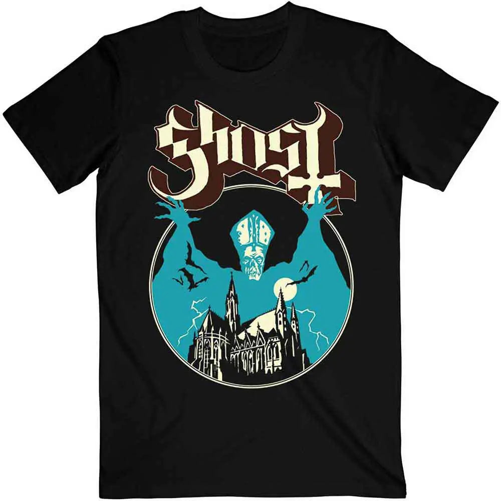 Ghost Blue Papa Castle T-Shirt Ireland Vinyl