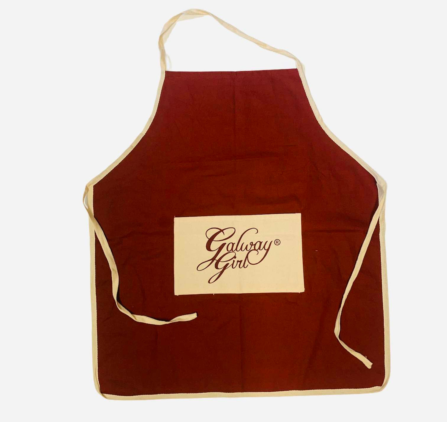 Galway Girl Apron Maroon - Zhivago Gifts