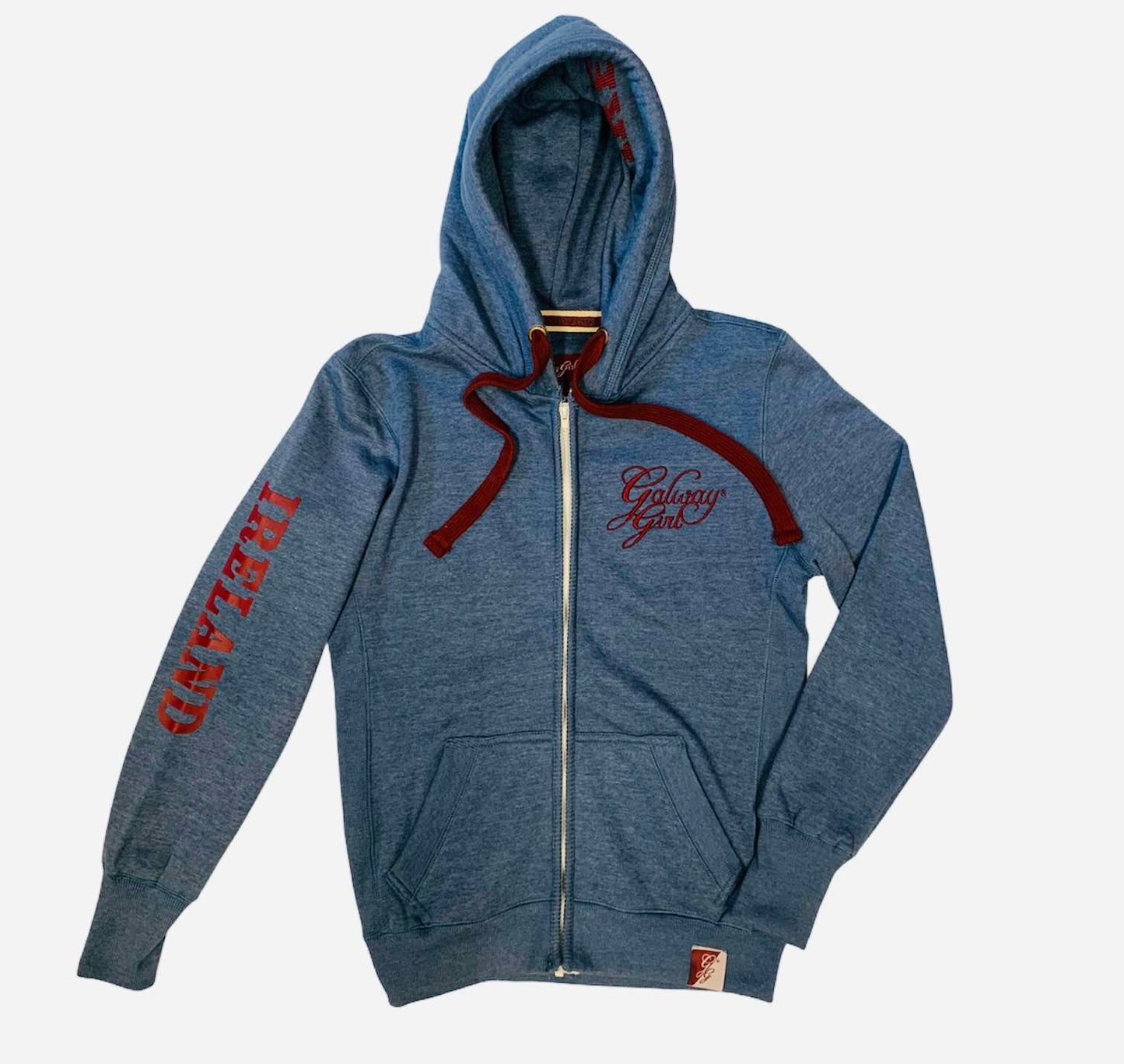 Galway Girl Zip Hoodie Blue - Zhivago Gifts
