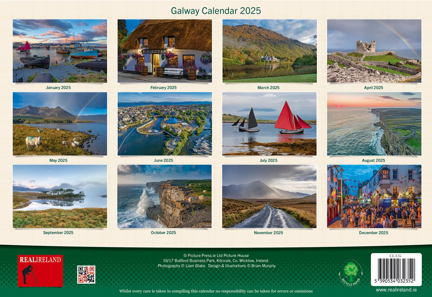 Galway Connemara and the Aran Islands 2026 Calendar