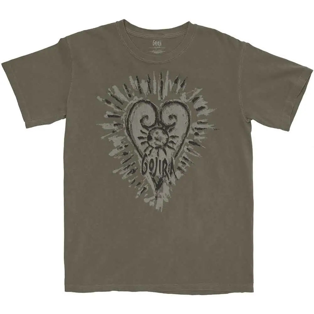 Gojira Shirt Fortitude Heart (Dust) - Ireland Vinyl