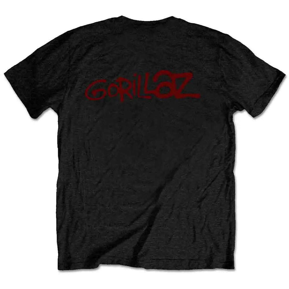 Gorillaz T-Shirt: Group Green Geep (Back Print) Ireland Vinyl