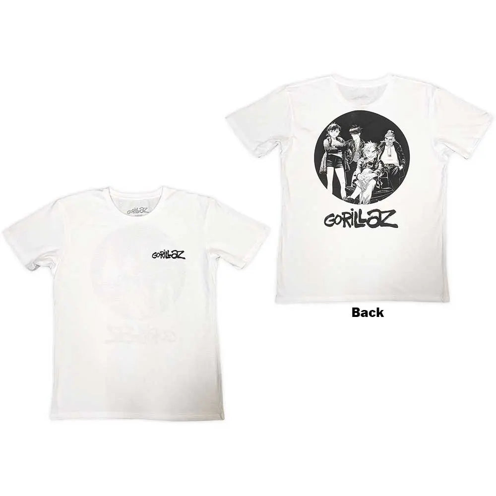 Gorillaz T-Shirt: Song Machine Brush Logo (Back Print)