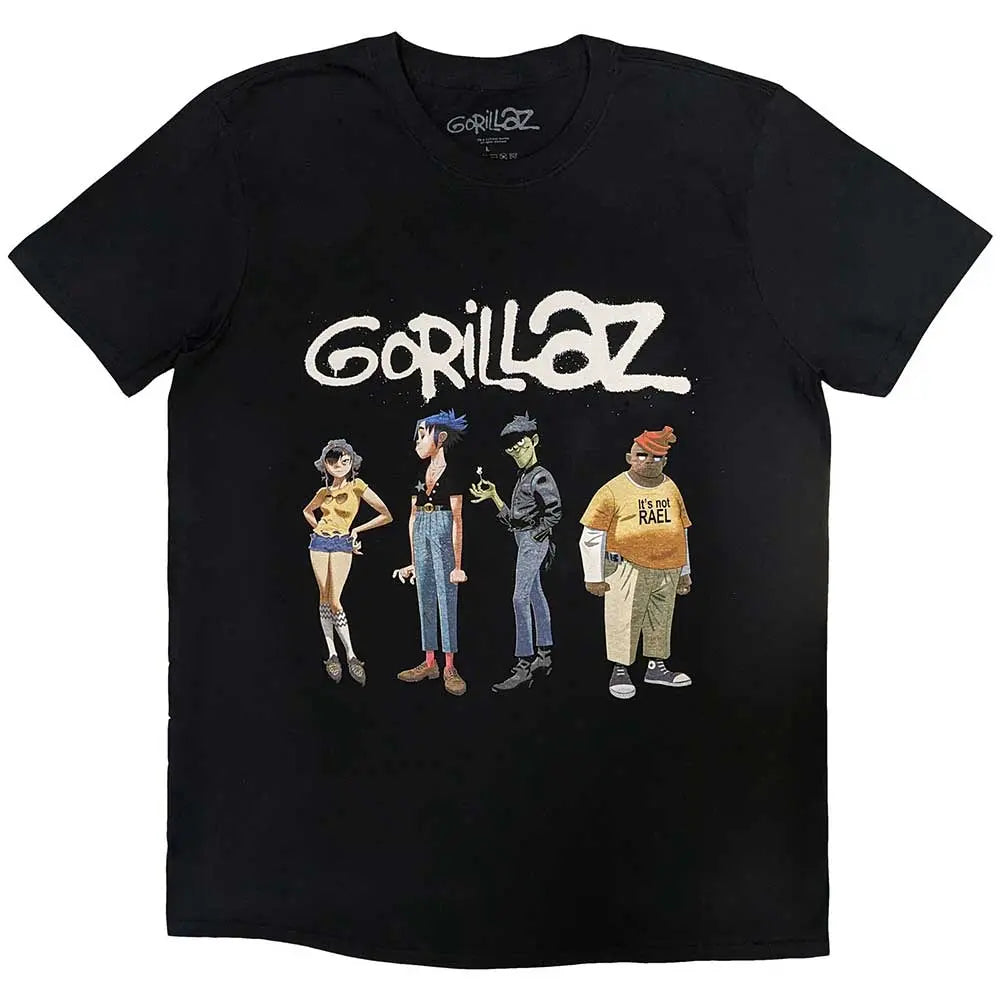 Gorillaz T-Shirt Spray Logo Group Ireland Vinyl