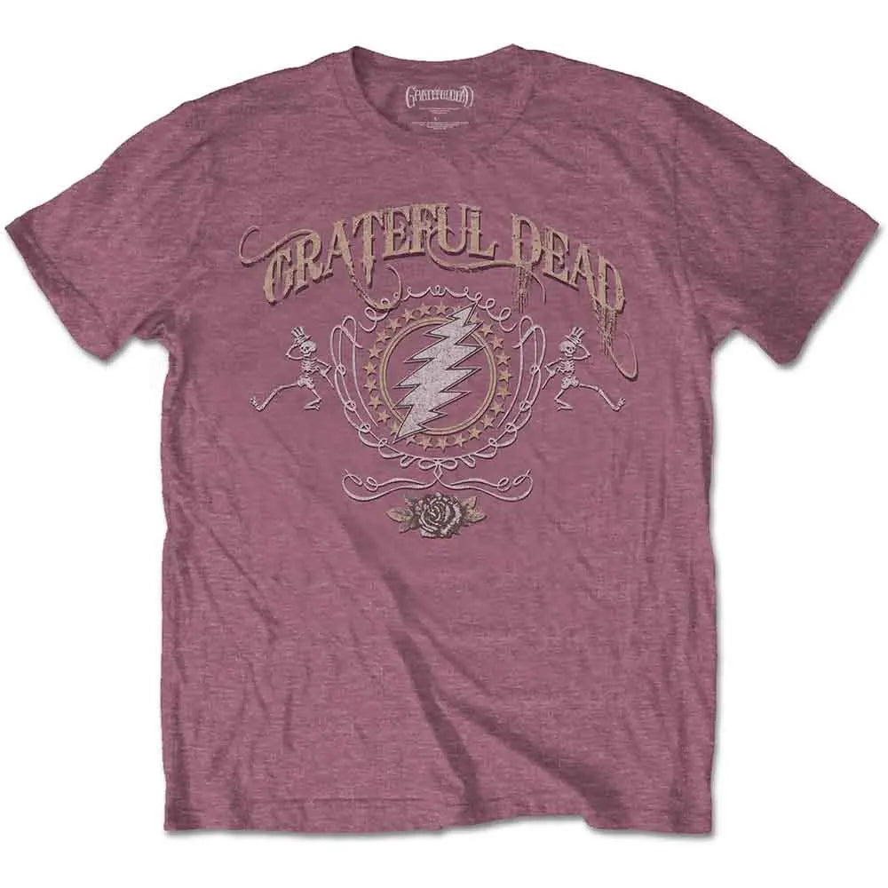 Grateful Dead Shirt Bolt (Heather Cardinal) - Ireland Vinyl
