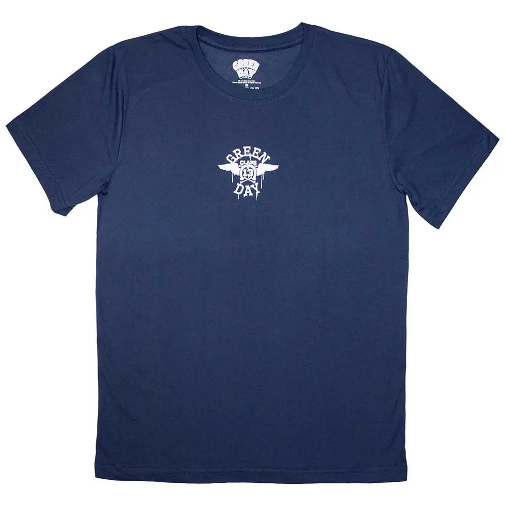 Green Day Navy T-Shirt Mini Wings Ireland Vinyl