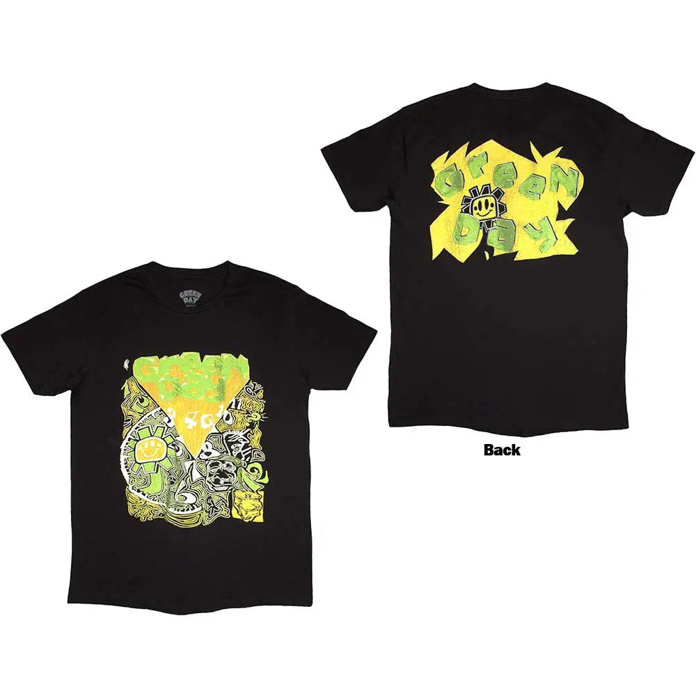 Green Day Shirt Psychedelic Kerplunk (Back Print) - Ireland Vinyl
