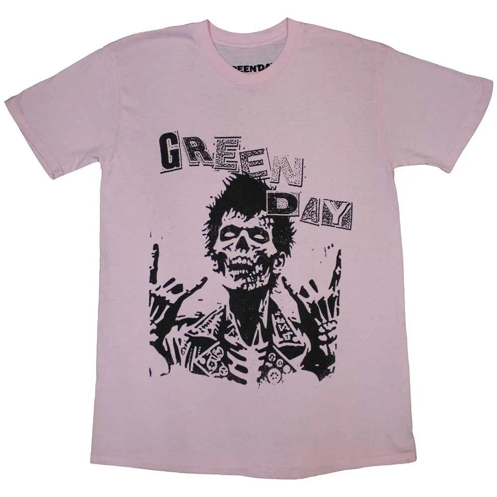 Green Day Shirt Saviour Zombie (Pink) - Ireland Vinyl