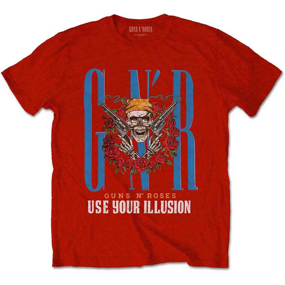 Guns N' Roses Shirt Use Your Illusion (Red) - Ireland Vinyl