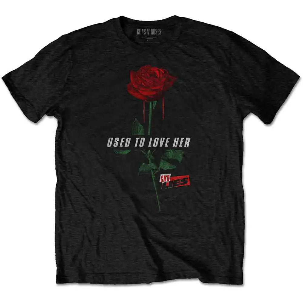 Guns N' Roses Shirt Used to Love Her Rose - Ireland Vinyl