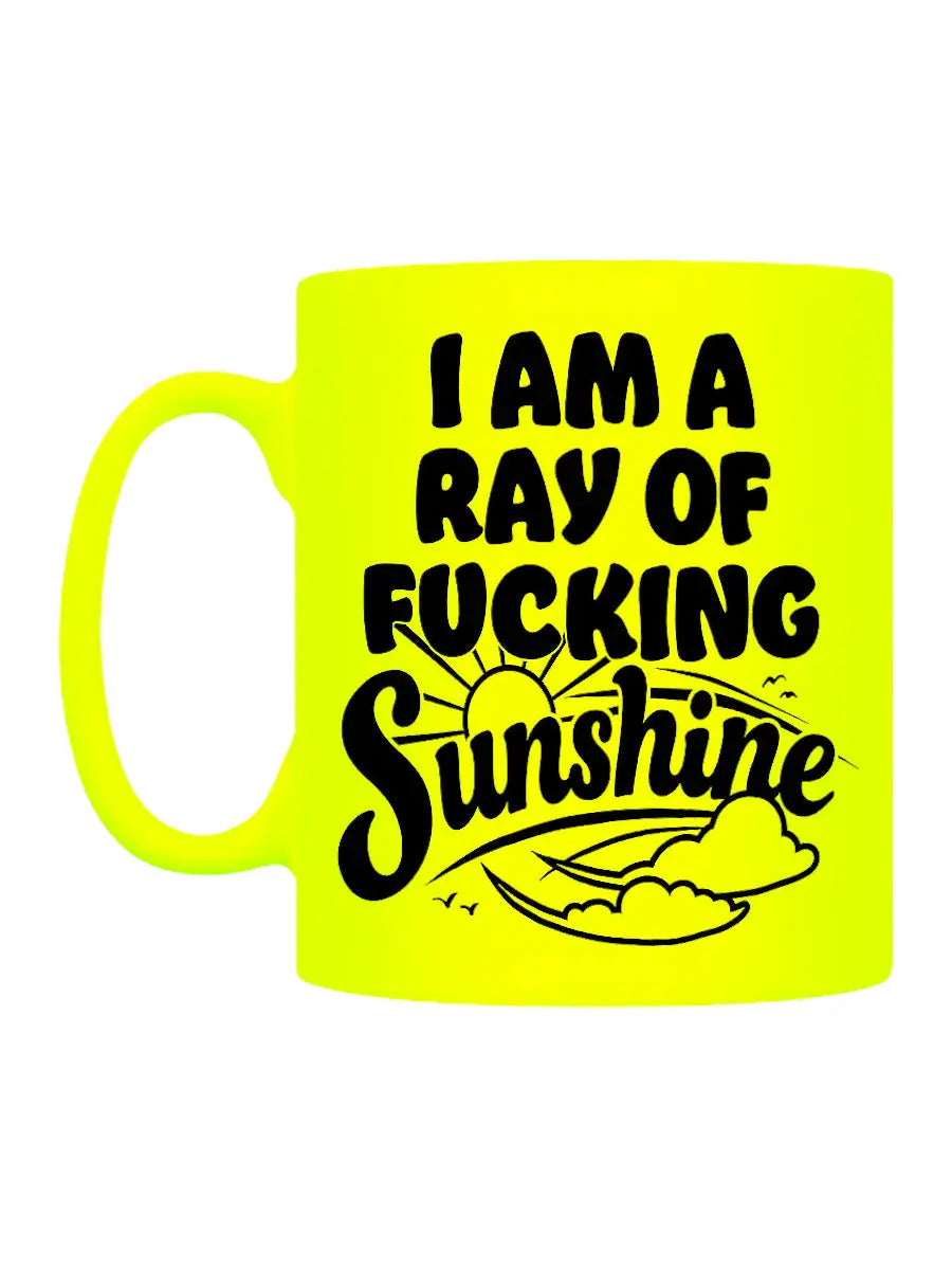 I Am A Ray of Sunshine Yellow Neon Mug Zhivago Gifts