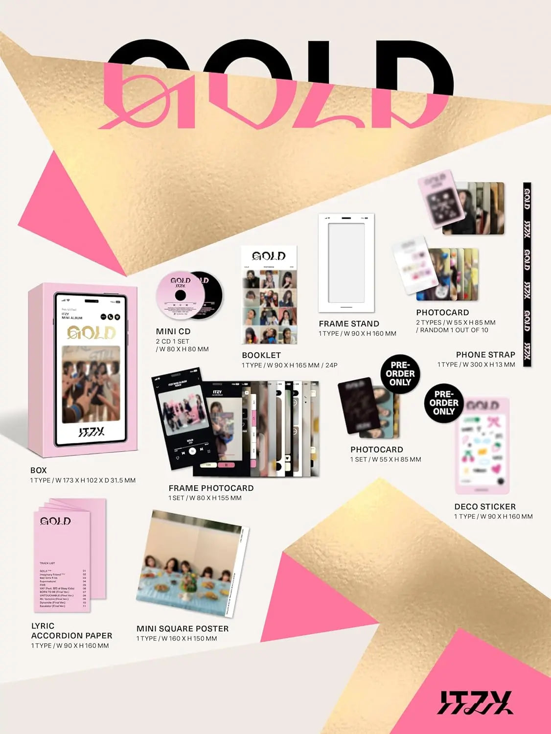 ITZY Gold (Phone Box Version) Zhivago Gifts