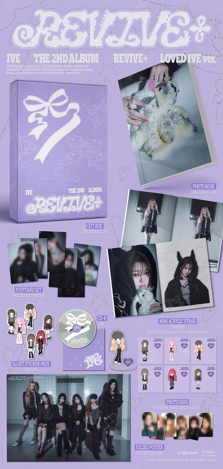 IVE 2nd Album Revive+ (LOVED IVE ver. Limited) Zhivago Gifts