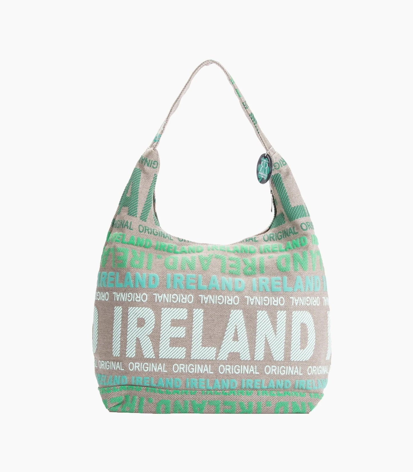 Ireland Shoulder Bag Beige/Green - Zhivago Gifts