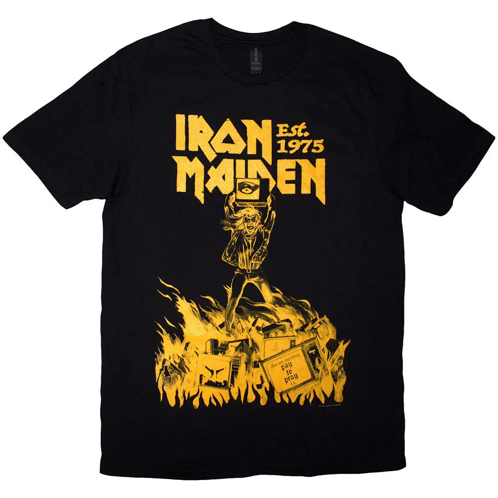 Iron Maiden Shirt Pay To Pray Est. 1975 Ireland Vinyl