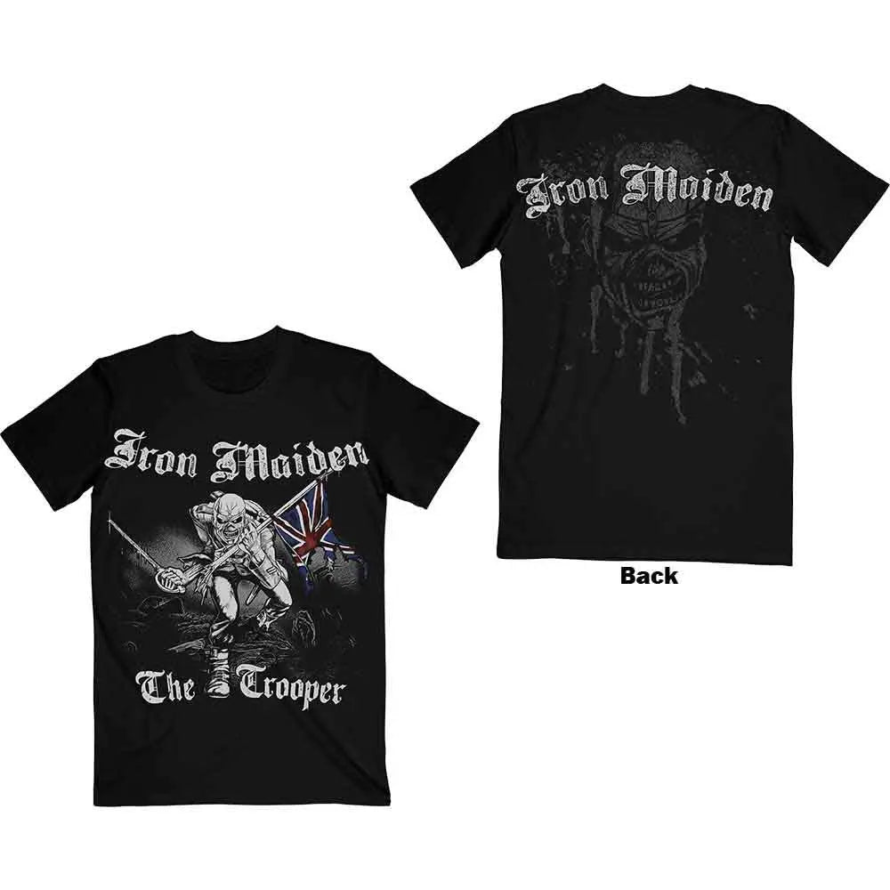 Iron Maiden Shirt Sketched Trooper (Back Print) Ireland Vinyl