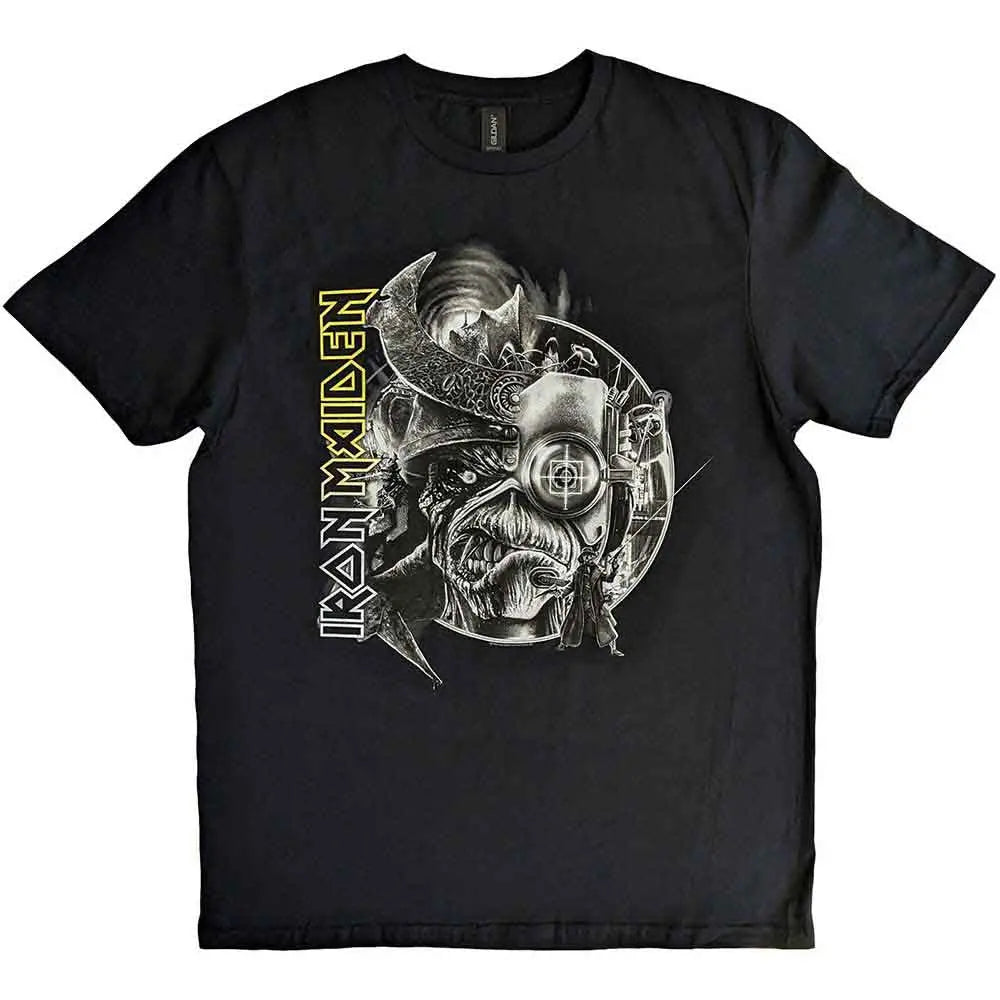 Iron Maiden T-Shirt: The Future Past Tour '23 Greyscale Ireland Vinyl