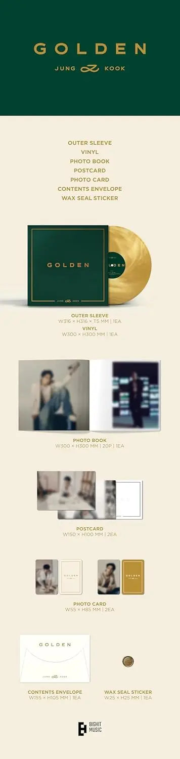 Jungkook Golden (Vinyl) Zhivago Gifts