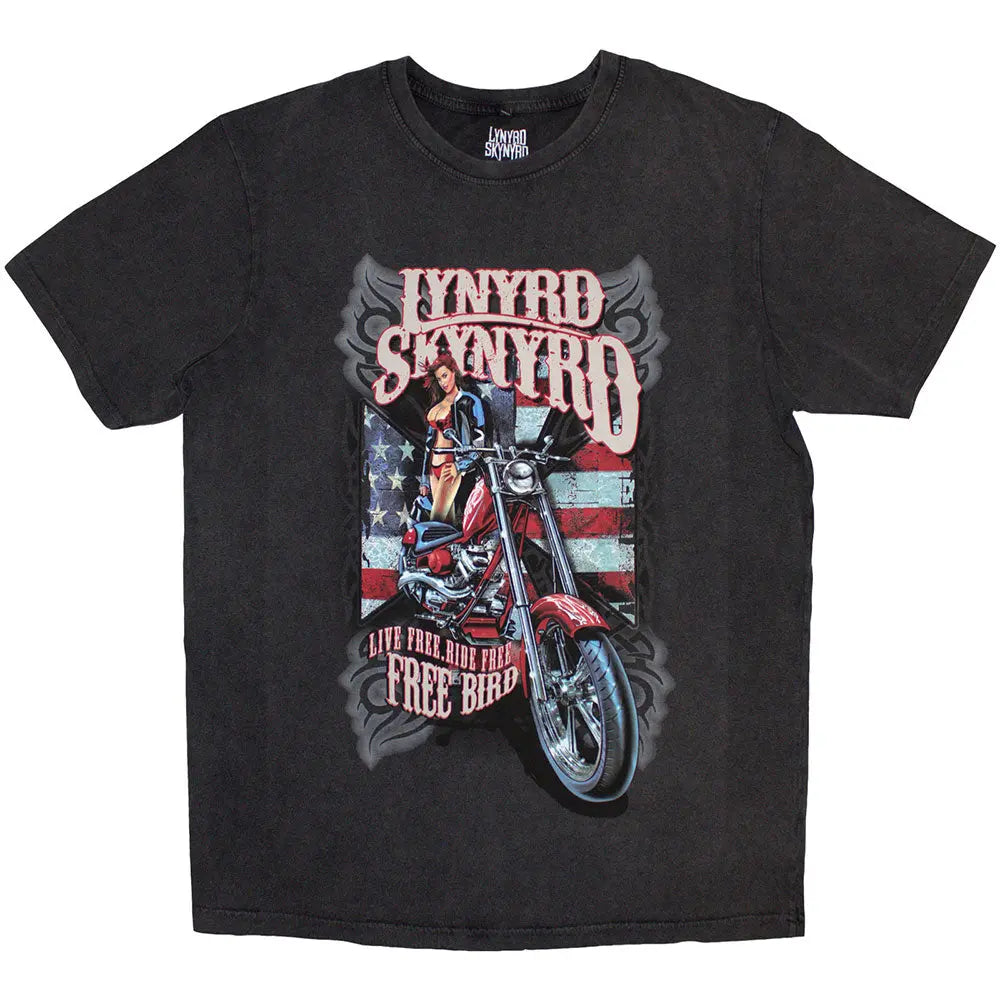 Lynyrd Skynyrd Stone Wash Shirt Ride Free - Ireland Vinyl