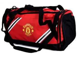Man Utd Core Stripe Duffle Bag Zhivago Gifts