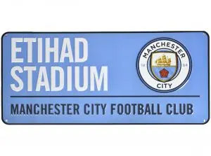 Manchester City Street Sign Zhivago Gifts