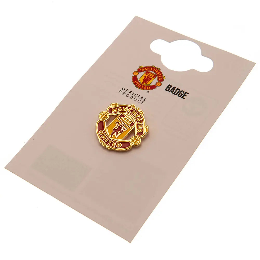 Manchester United FC Crest Pin Badge Zhivago Gifts
