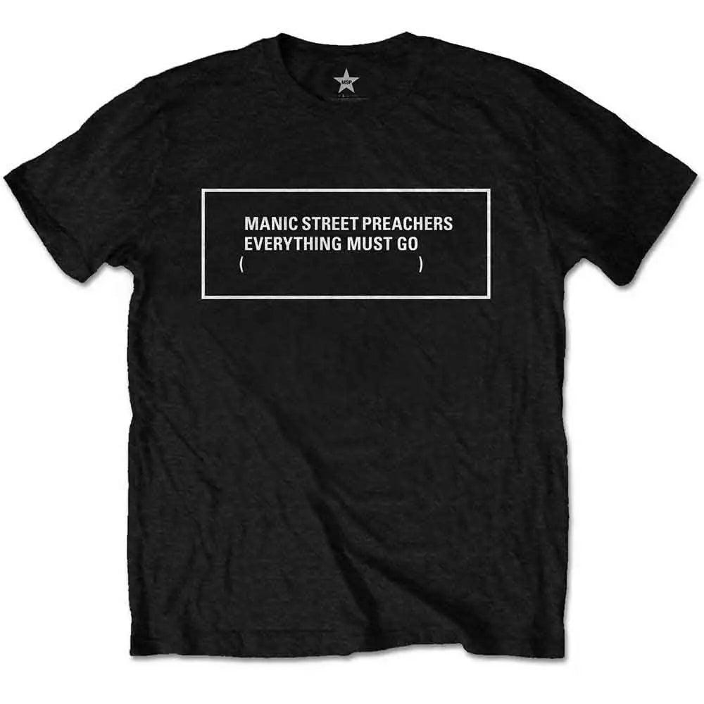 Manic Street Preachers T-Shirt Everything Must Go Monochrome Ireland Vinyl