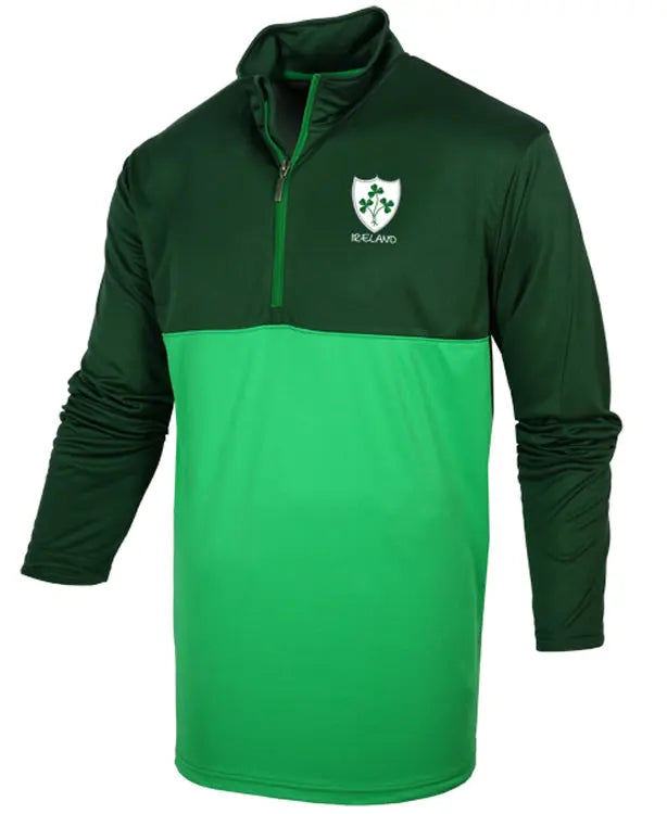 Men's Rugby Shamrock 1/2 Zip Top Zhivago Gifts
