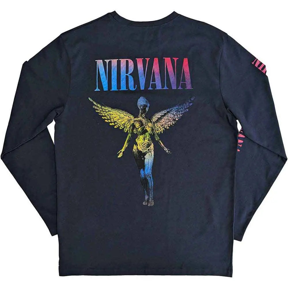 Nirvana Long Sleeve T-Shirt: Angelic Gradient - Ireland Vinyl