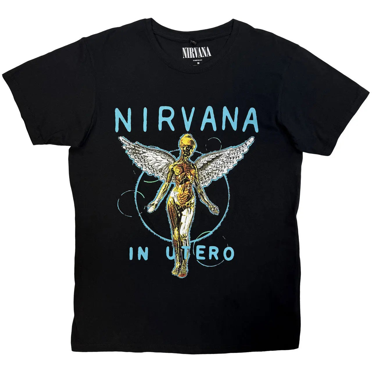 Nirvana Premium Carbon T-Shirt: In Utero Neon Blue Zhivago Gifts